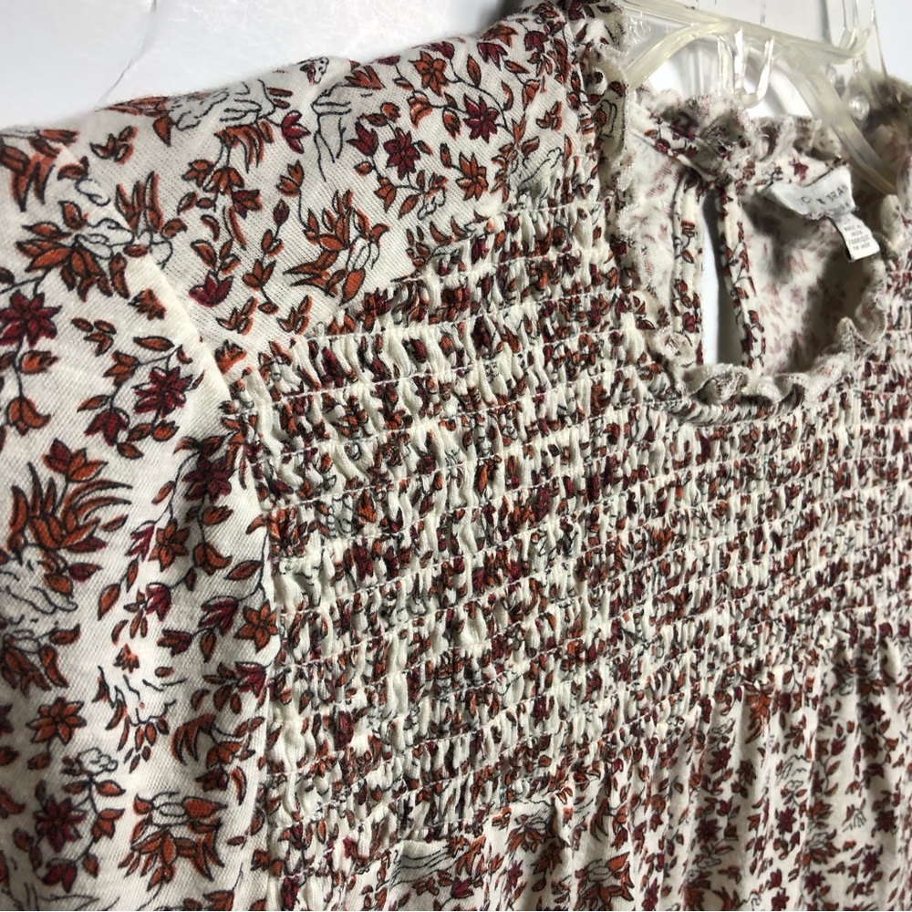 Lucky Brand long sleeve top with smocking - Picture 5 of 16